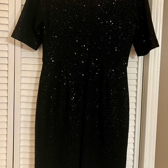 BANANA REPUBLIC SEQUIN V-NECK DRESS - Picture 6 of 8